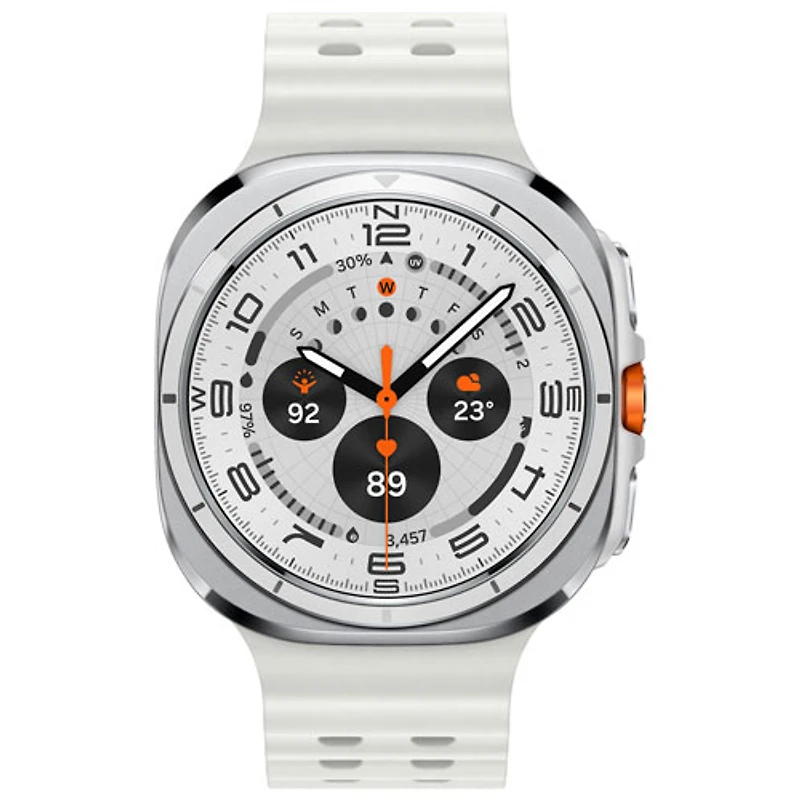 Montre intelligente LTE de 47 mm Samsung Galaxy Watch Ultra avec Koodo - Blanc titane - Paiement Balance mensuel