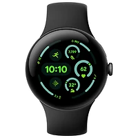 Koodo Google Pixel Watch 3 45mm LTE Matte Black Aluminum Case with Obsidian Active Band - Monthly Tab Payment