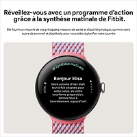 Koodo - Pixel Watch 3 LTE de mm de Google avec boîtier en aluminium noir mat et bracelet sport noir volcanique