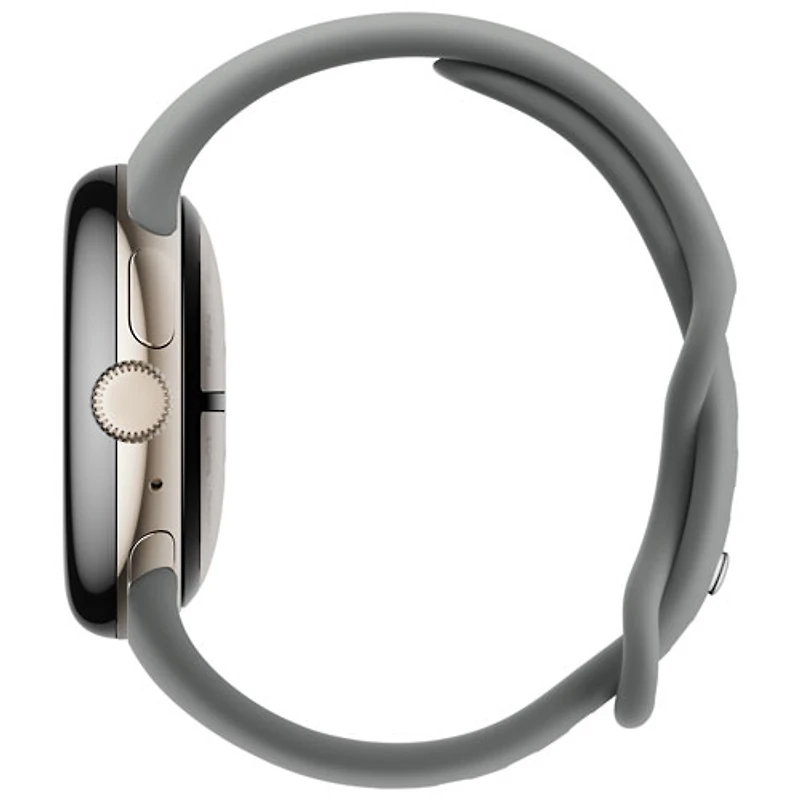 Koodo Google Pixel Watch 3 41mm LTE Champagne Gold Aluminum Case with Hazel Active Band - Monthly Tab Payment