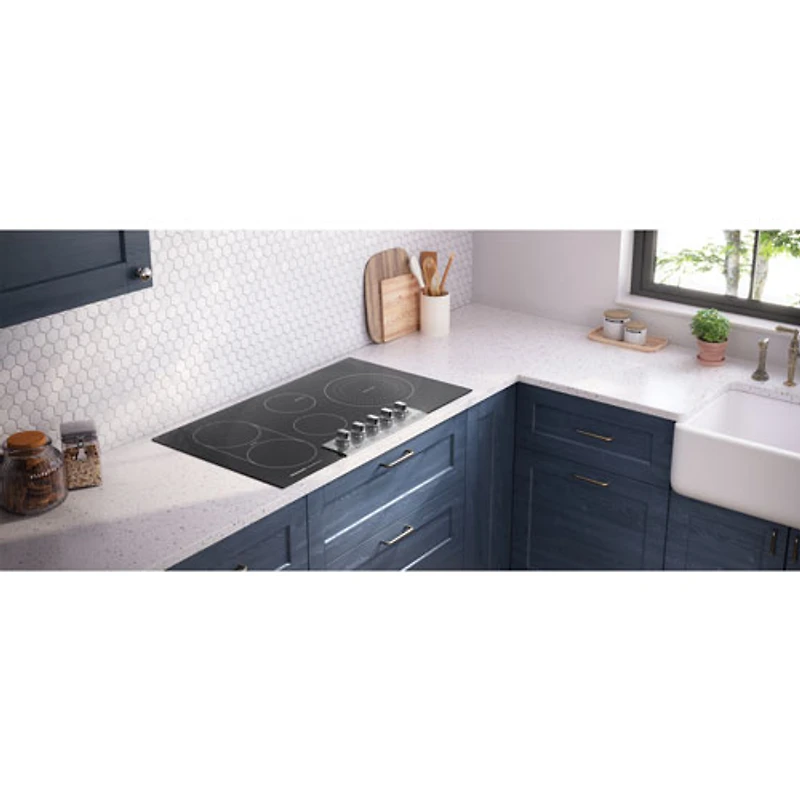 Frigidaire Professional 36" 5-Element Electric Cooktop (PCCE3680AF) - Smudge-Proof Stainless Steel