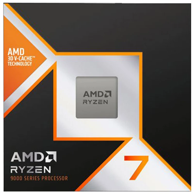 Processeur AM5 Ryzen à 8 coeurs de 5,2 GHz 7 9800X3D d'AMD