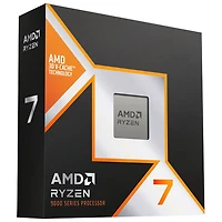 Processeur AM5 Ryzen à 8 coeurs de 5,2 GHz 7 9800X3D d'AMD