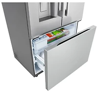 LG 36" 23.7 Cu. Ft. French 3-Door Counter-Depth MAX Refrigerator with Zero Clearance (LF24Z6530S) - Stainless Steel