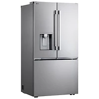 LG 36" 23.7 Cu. Ft. French 3-Door Counter-Depth MAX Refrigerator with Zero Clearance (LF24Z6530S) - Stainless Steel