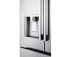 LG 36" 23.7 Cu. Ft. French 3-Door Counter-Depth MAX Refrigerator with Zero Clearance (LF24Z6530S) - Stainless Steel