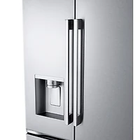 LG 36" 23.7 Cu. Ft. French 3-Door Counter-Depth MAX Refrigerator with Zero Clearance (LF24Z6530S) - Stainless Steel