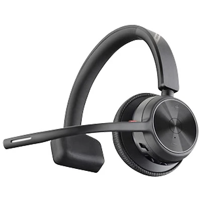 HP Poly Voyager 4310 On-Ear Noise Cancelling Wireless Bluetooth Headset - Black