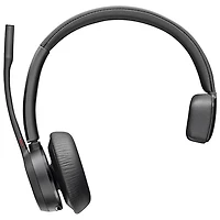 HP Poly Voyager 4310 On-Ear Noise Cancelling Wireless Bluetooth Headset - Black