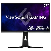 Moniteur de jeu DEL IPS HD 2K 240 Hz GàG 0,5 ms FreeSync de 27 po de ViewSonic (XG2736-2K) - Noir