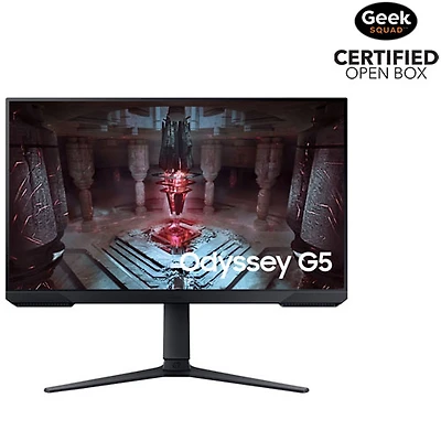 Open Box - Samsung Odyssey G5 27" WQHD 165Hz 1ms GTG VA LED FreeSync Gaming Monitor (LS27CG512ENXZA)