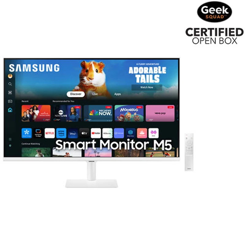 Open Box - Samsung 27" FHD 60Hz 4ms GTG VA LCD Gaming Monitor (LS27DM501ENXZA) - White