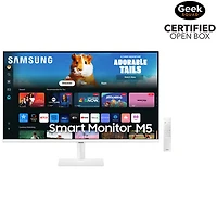Open Box - Samsung 27" FHD 60Hz 4ms GTG VA LCD Gaming Monitor (LS27DM501ENXZA) - White