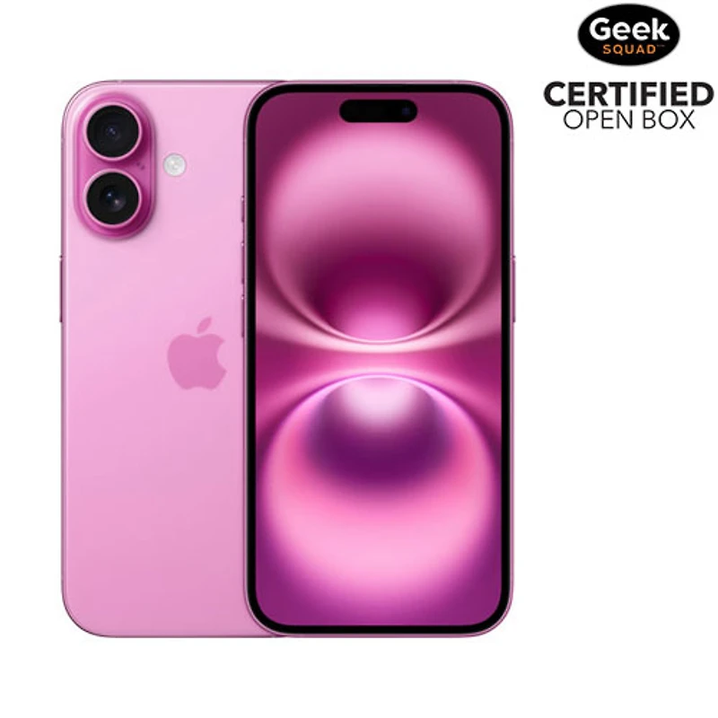 Open Box - Apple iPhone 16 128GB - Pink - Unlocked