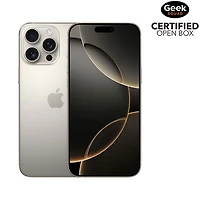 Boîte ouverte - iPhone 16 Pro Max de 1 To d'Apple - Titane naturel - Déverrouillé