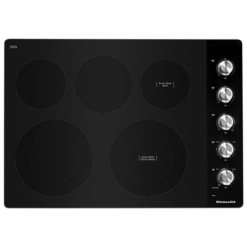 Open Box - KitchenAid 30" 5-Element Electric Cooktop (KCES550HSS) - Stainless Steel - Perfect Condition