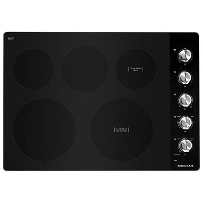 Open Box - KitchenAid 30" 5-Element Electric Cooktop (KCES550HSS) - Stainless Steel - Perfect Condition