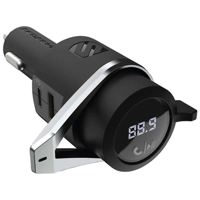 Trousse mains libres pour l'auto BTFreq de Scosche avec émetteur FM Bluetooth/Power Delivery (BTFMPD3SR-SP)