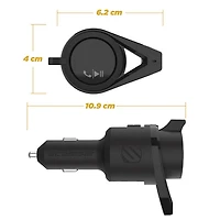 Trousse mains libres pour l'auto BTFreq de Scosche avec émetteur FM Bluetooth/Power Delivery (BTFMPD3SR-SP)