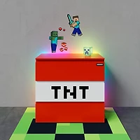 Commode à 3 tiroirs TNT Minecraft - Rouge/Blanc