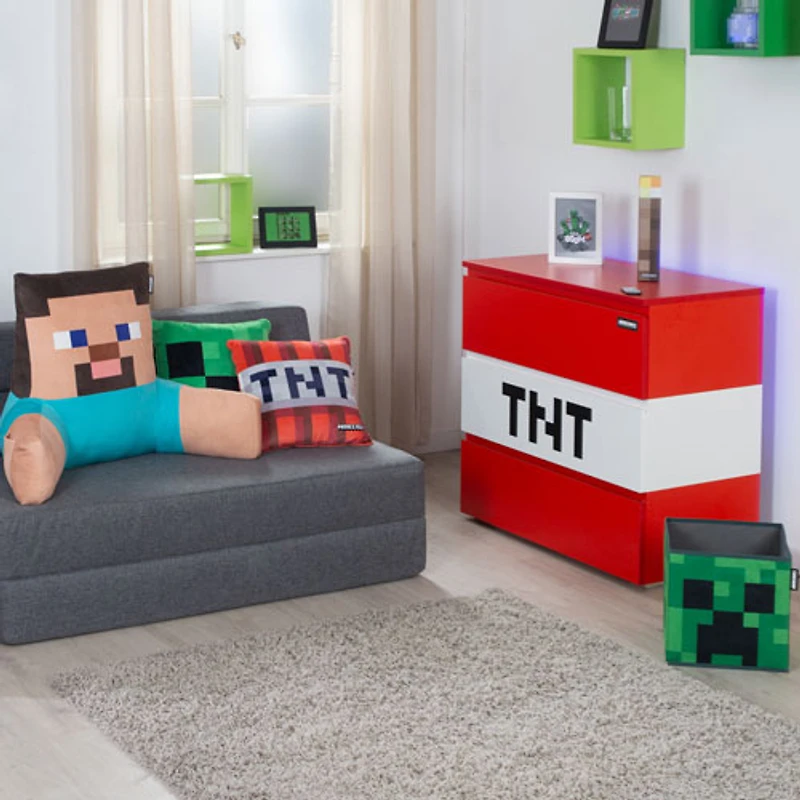 Commode à 3 tiroirs TNT Minecraft - Rouge/Blanc