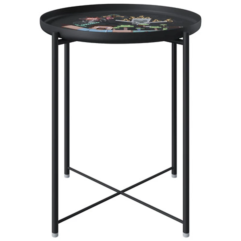 Minecraft Side Table with Removable Tray - Multi-Colour