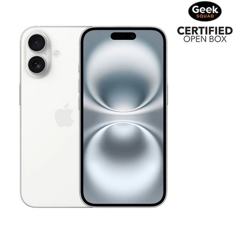 Boîte ouverte - iPhone 16 de 256 Go d'Apple - Blanc - Déverrouillé