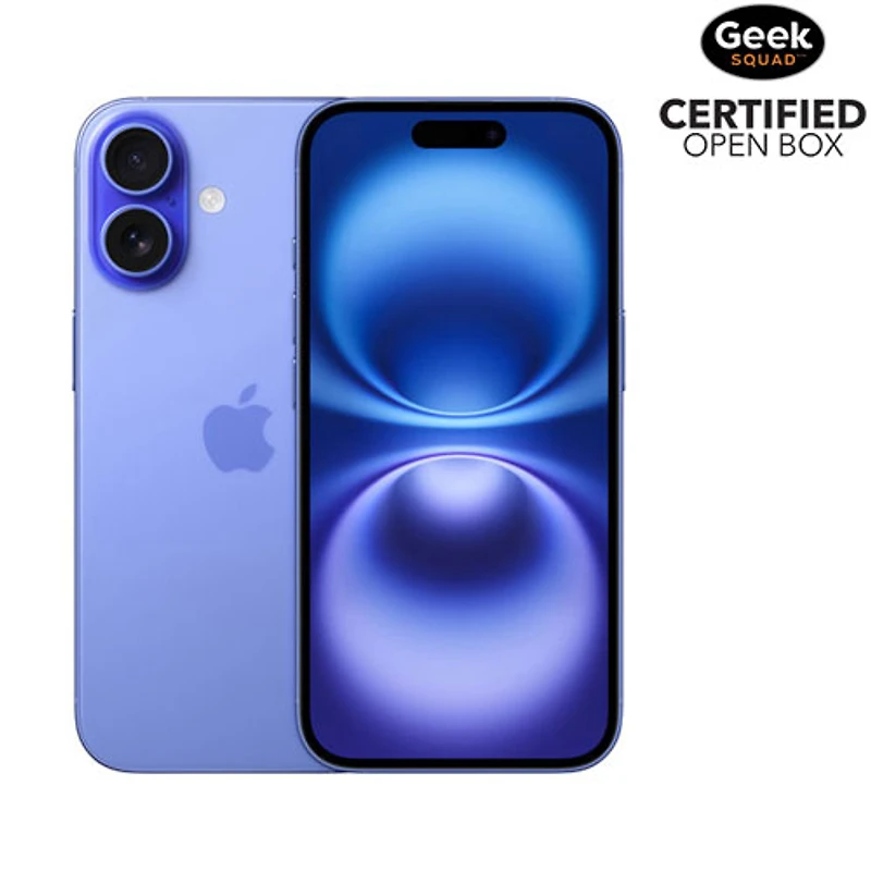 Boîte ouverte - iPhone 16 de 512 Go d'Apple - Bleu outremer - Déverrouillé