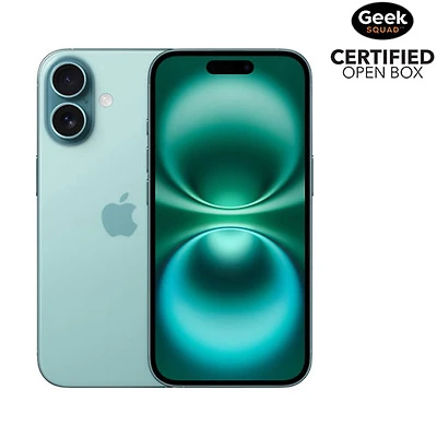 Boîte ouverte - iPhone 16 de 512 Go d'Apple - Sarcelle - Déverrouillé