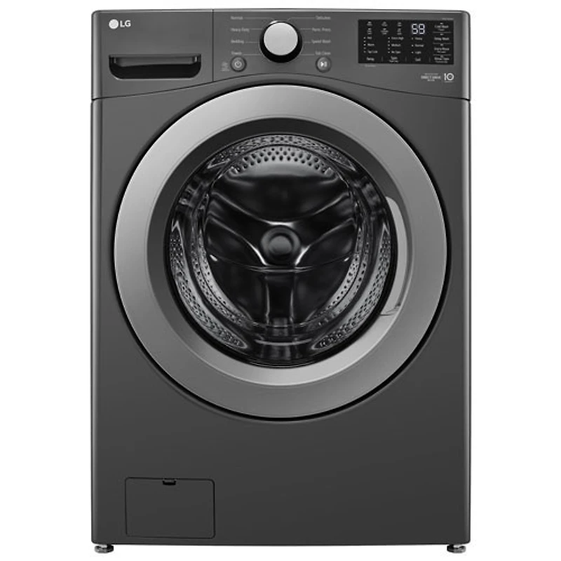 Open Box - LG 5.8 Cu. Ft. Front Load Washer (WM3470CM) - Middle Black - Perfect Condition