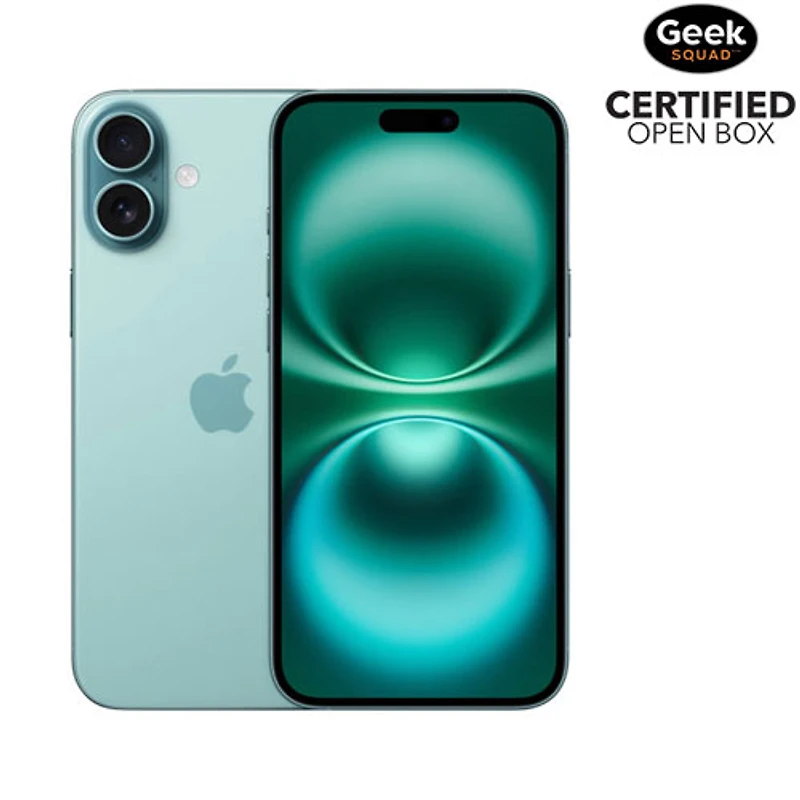 Boîte ouverte - iPhone 16 Plus de 512 Go d'Apple - Sarcelle - Déverrouillé