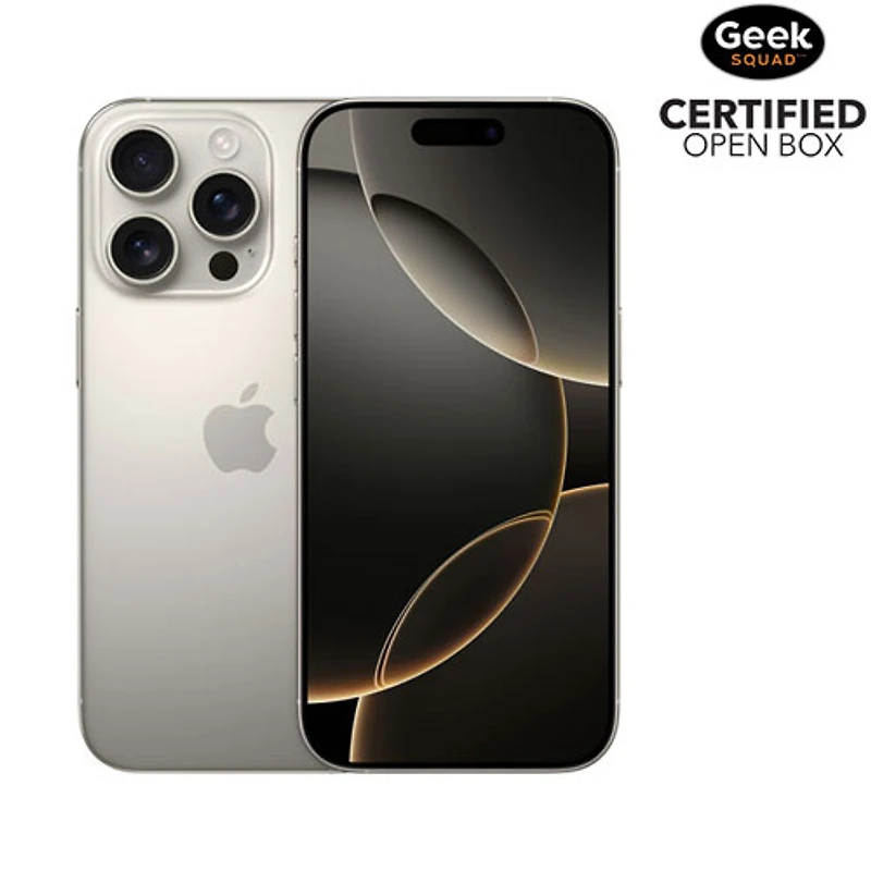 Open Box - Apple iPhone 16 Pro 512GB - Natural Titanium - Unlocked