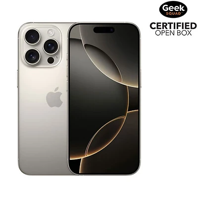 Open Box - Apple iPhone 16 Pro 512GB - Natural Titanium - Unlocked