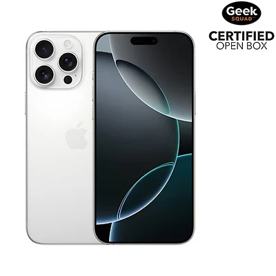 Open Box - Apple iPhone 16 Pro Max 512GB - White Titanium - Unlocked