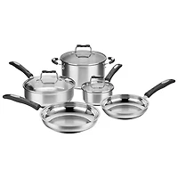 Cuisinart 8-Piece Stainless Steel Cookware Set - Silver
