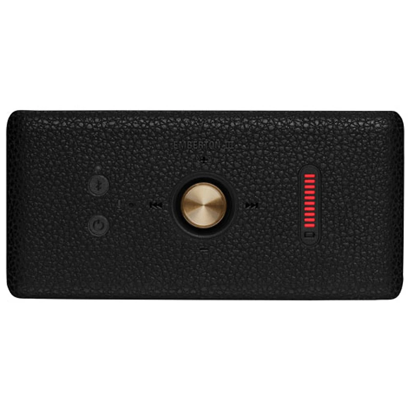 Marshall Emberton III Bluetooth Wireless Speaker - Black/Brass