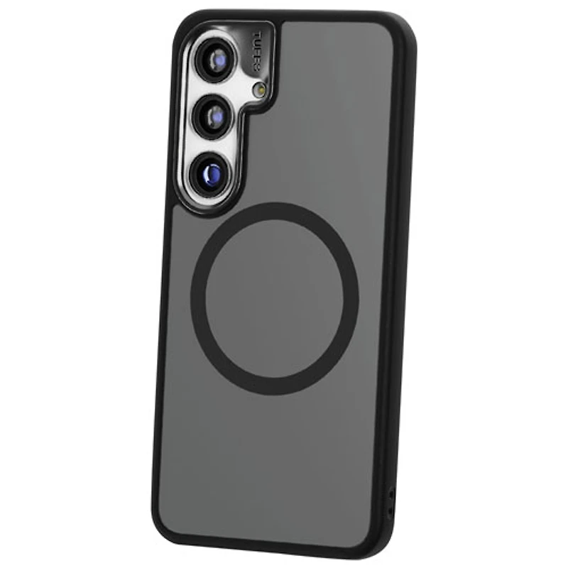 TUFF8 GlideGuard Rugged Case with MagSafe for Galaxy S25 - Smoke Black