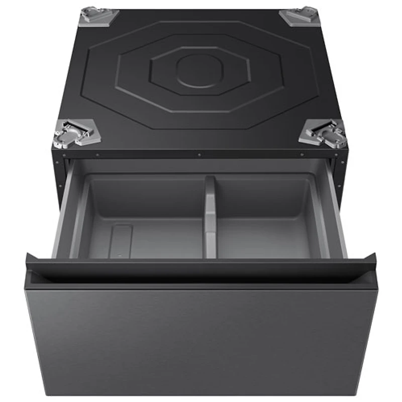 Samsung BESPOKE AI 27” Laundry Combo Storage Pedestal (WE702NZ/US) - Dark Steel