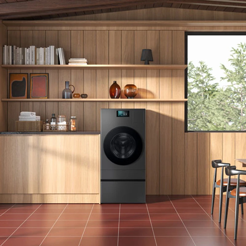 Samsung BESPOKE AI 27” Laundry Combo Storage Pedestal (WE702NZ/US) - Dark Steel