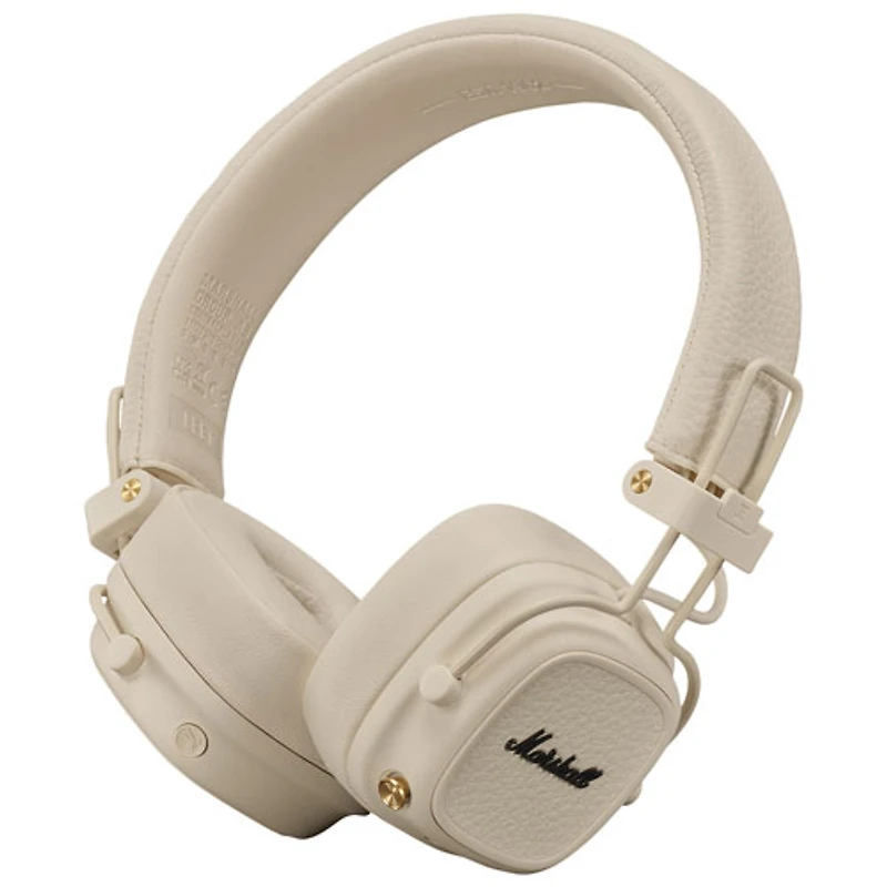 Casque d'écoute Bluetooth sans fil Major V de Marshall - Crème