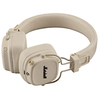 Casque d'écoute Bluetooth sans fil Major V de Marshall - Crème