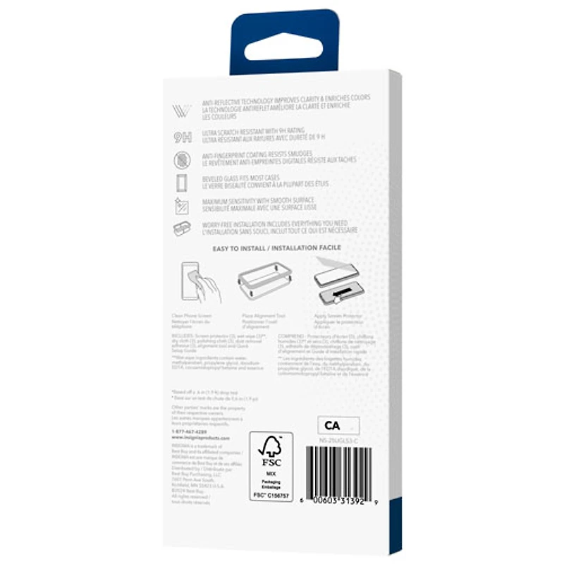 Insignia Anti-Reflective Glass Screen Protector for Galaxy S25 Ultra - 3 Pack - Only at Best Buy