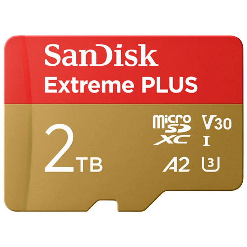 Carte mémoire microSDXC UHS-I Extreme PLUS de 2 To 250 Mo/s de SanDisk