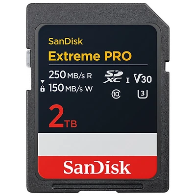 SanDisk Extreme PRO 2TB 250MB/s SDXC UHS-I Card Memory Card