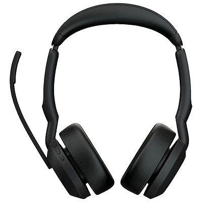 Jabra Evolve2 55 Wireless Headset with Microphone & Desk Stand - Black