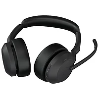 Jabra Evolve2 55 Wireless Headset with Microphone & Desk Stand - Black