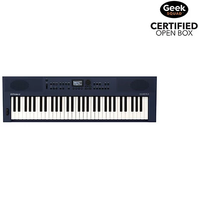 Boîte ouverte - Clavier de création musicale à 61 touches GO:KEYS 3 de Roland - Bleu minuit