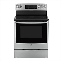 Open Box - GE Profile 30" 6.2 Cu. Ft. 5-Element Electric Air Fry Range (PCB905YVFS)- Perfect Condition