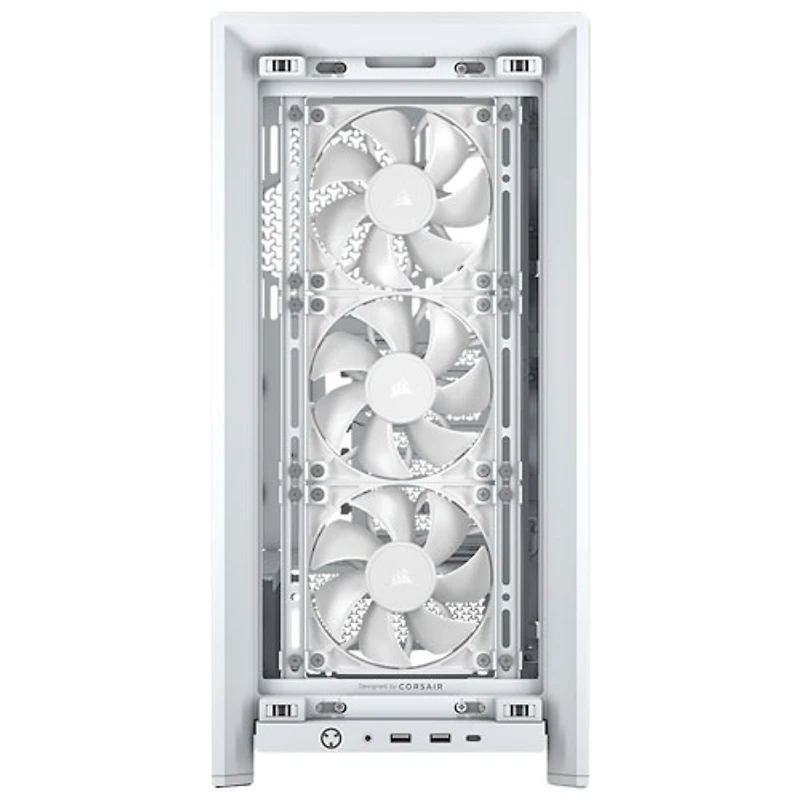 Tour d'ordinateur mi-hauteur ATX 4000D Frame de Corsair - Blanc