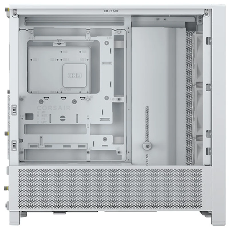 Tour d'ordinateur mi-hauteur ATX 4000D Frame de Corsair - Blanc
